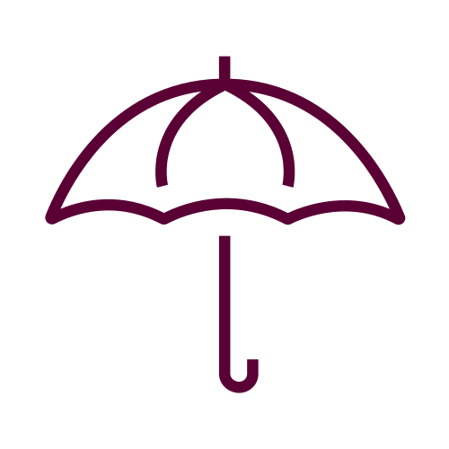 Icon eines Regenschirms